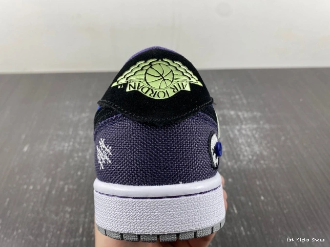 1st Kicks Shoes Williamson Voodoo Retro 1 Low Zion OG DZ7292- 737 Jordan AllSeason 1107